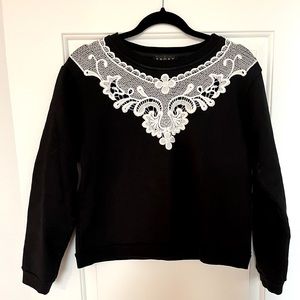 The Kooples sweatshirt with lace